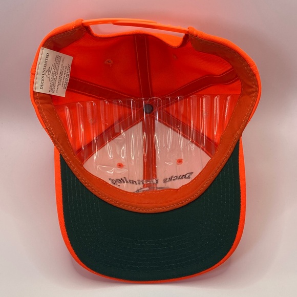 Hunter Orange Ducks Unlimited hat/cap With Duck Logo - Picture 8 of 11